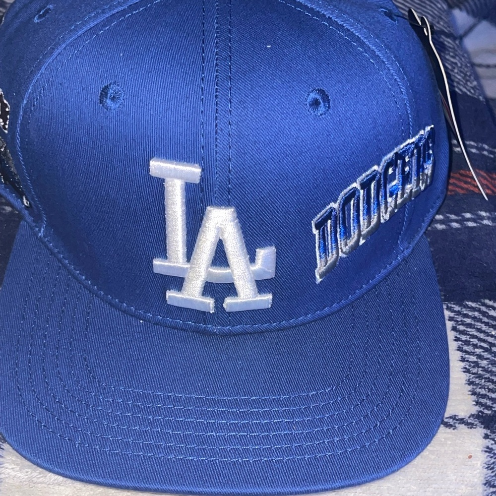 MLB Los Angeles Dodgers Royal Blue and White Snapback Hat